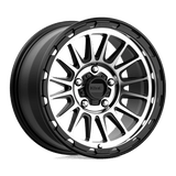 KMC KM542 IMPACT Satin Black Machined 17x9 +18 5X127 71.5