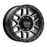KMC KM544 MESA Satin Black W/ Gray Tint 17x9 +18 8X170 125.5