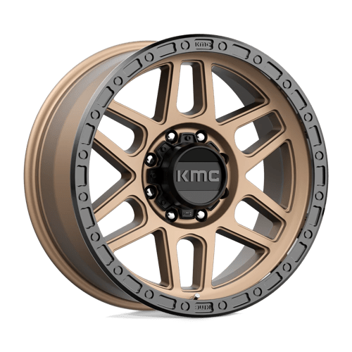 KMC KM544 MESA Matte Bronze W/ Black Lip 17x9 -12 8X165.1 125.5