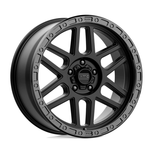 KMC KM544 MESA Satin Black W/ Gloss Black Lip 20x9 +18 5X127 71.5