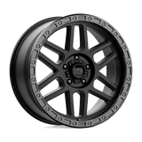 KMC KM544 MESA Satin Black W/ Gloss Black Lip 20x9 +18 5X127 71.5