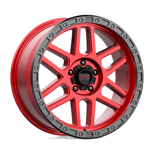 KMC KM544 MESA Candy Red W/ Black Lip 20x9 +25 5X150 110.5