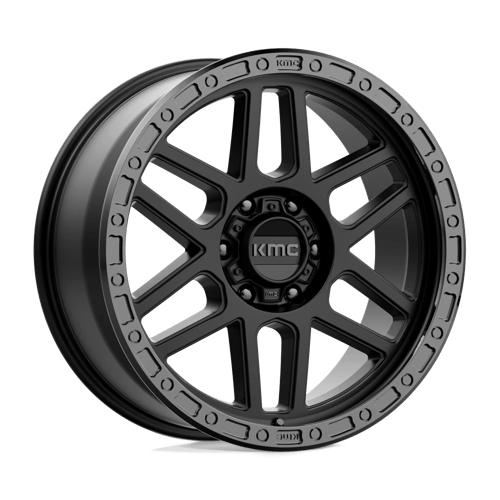 KMC KM544 MESA Satin Black W/ Gloss Black Lip 20x9 +18 6X135 87.1