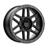 KMC KM544 MESA Satin Black W/ Gloss Black Lip 20x9 +18 6X135 87.1