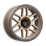 KMC KM544 MESA Matte Bronze W/ Black Lip 17x9 -12 6X139.7 106.25