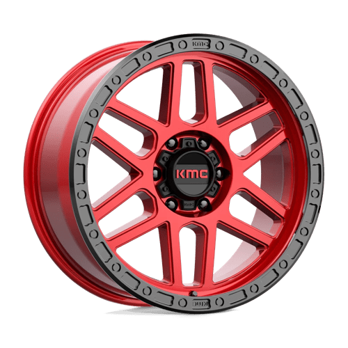KMC KM544 MESA Candy Red W/ Black Lip 17x9 +18 6X139.7 106.25