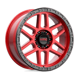 KMC KM544 MESA Candy Red W/ Black Lip 17x8.5 +0 6X135 87.1