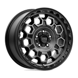 KMC KM545 TREK Satin Black W/ Gray Tint 17x8 +38 5X108 72.56