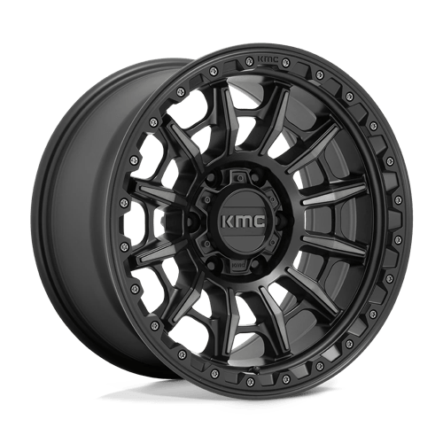 KMC KM547 CARNAGE Satin Black W/ Gray Tint 17x9 -12 5X127 71.5