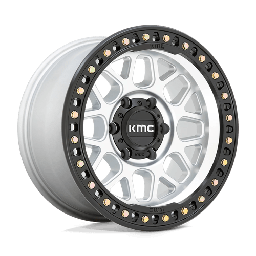 KMC KM549 GRS Machined W/ Satin Black Lip 18x9 +18 8X165.1 125.1