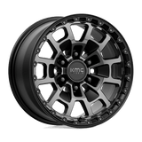 KMC KM718 SUMMIT Satin Black W/ Gray Tint 17x8.5 +18 6X139.7 106.1