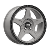KMC KM721 ALPINE Satin Gray W/ Black Lip 18x8 +38 5X114.3 72.6