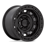 KMC KM236 TANK BEADLOCK Satin Black 17x9 -38 8X170 125.1