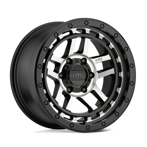 KMC KM540 RECON Satin Black Machined 18x8.5 +0 6X120 66.9