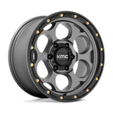 KMC KM541 DIRTY HARRY Satin Gray W/ Black Lip 17x8.5 +18 5X127 71.5