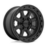 KMC KM548 CHASE Satin Black W/ Gloss Black Lip 20x9 +18 6X139.7 106.1