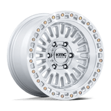 KMC KM554 AZTEC Gloss Silver W/ Machined Face 17x8.5 +0 6X120 66.9