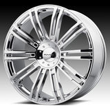 KMC KM677 D2 Chrome 22x9.5 +35 6X135/6X139.7 100.5