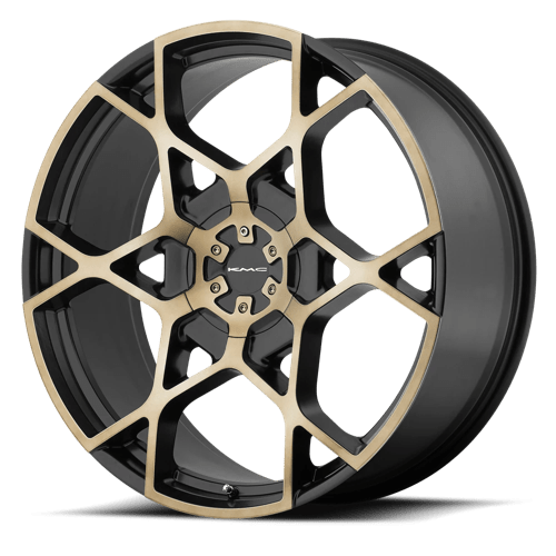 KMC KM695 CROSSHAIR Satin Black W Machined Dark Tint Face 20x8.5 +15 6X120/6X114.3 78.3