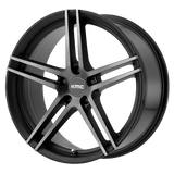 KMC KM703 MONOPHONIC Satin Black W/ Titanium Black Face 20x10 +45 5X114.3 72.6