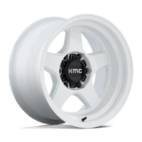 KMC KM728 LOBO Gloss White 17x8.5 +18 6X120 66.9