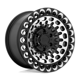 Black Rhino Hard Alloys LABYRINTH Gloss Black W/ Machined Face & Milling 17x9.5 -18 5X127 71.6