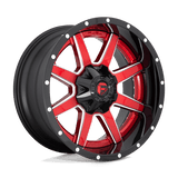 Fuel D250 MAVERICK Gloss Red 22x12 -44 8X180 124.3