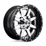 Fuel D260 MAVERICK Chrome Plated Gloss Black Lip 24x12 -44 6X135/6X139.7 106.1