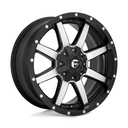 Fuel D537 MAVERICK Matte Black Machined 17x9 -12 5X114.3/5X127 78.1