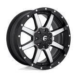 Fuel D537 MAVERICK Matte Black Machined 17x9 -12 5X114.3/5X127 78.1