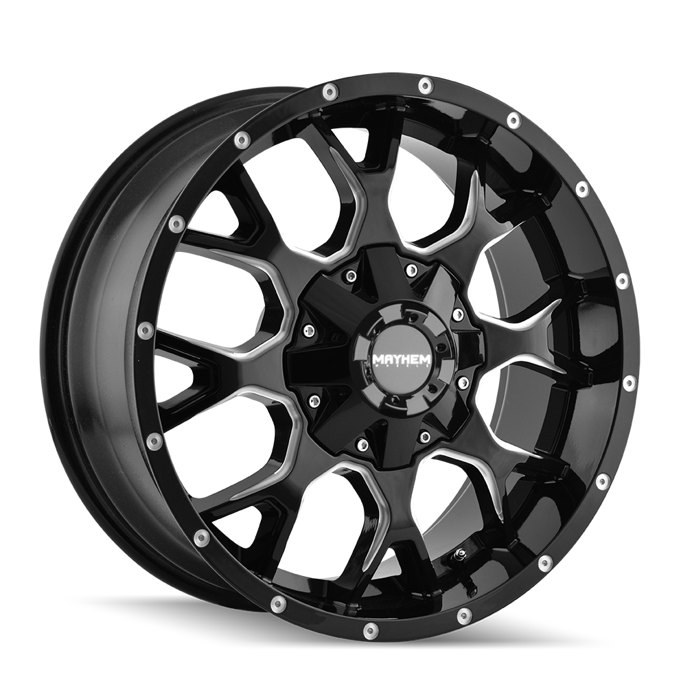MAYHEM WARRIOR Machined/Milled 18X9 -12 8X165.1 130.8