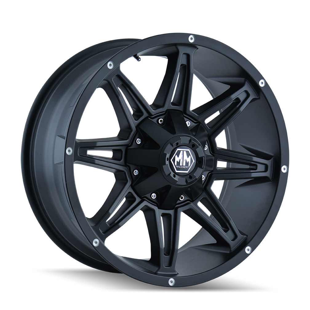 MAYHEM RAMPAGE Black 20X10 -25 5X127, 5X139.7 87