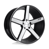 Niche M124 MILAN Gloss Black Brushed 20x8.5 +34 5X112 66.56