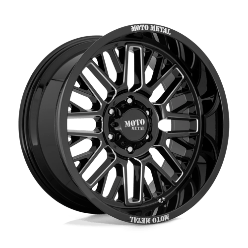 Moto Metal MO802 WARLOCK Gloss Black Milled 20x10 -18 5X150 110.1