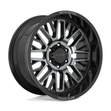 Moto Metal MO802 WARLOCK Gloss Black Machined W/ Gray Tint 22x10 -18 6X135 87.1