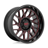 Moto Metal MO805 Gloss Black Milled W/ Red Tint 20x10 -18 6X135 87.1