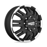 Moto Metal MO963 Matte Black Machined Dually - Front 17x6 +111 8X200 142