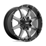 Moto Metal MO970 Gloss Gray Center W/ Gloss Black Lip 20x10 -24 6X135/6X139.7 106.25
