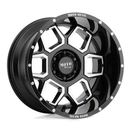 Moto Metal MO981 SPADE Gloss Black Machined 20x12 -44 5X127 72.6