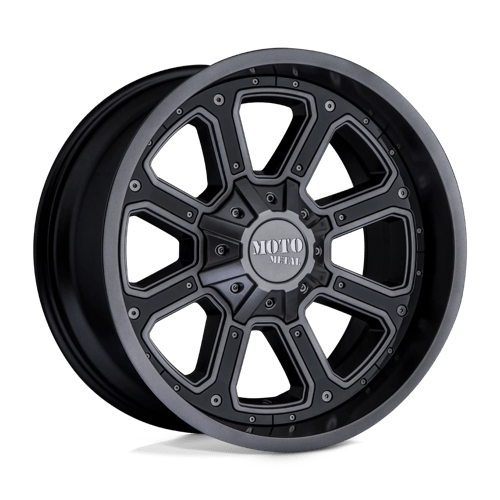 Moto Metal MO984 SHIFT Matte Gray W/ G-Blk Inserts 17x9 -12 8X170 125.5