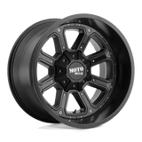 Moto Metal MO984 SHIFT Matte Black W/ G-Blk Inserts 18x9 +18 6X135/6X139.7 106.25