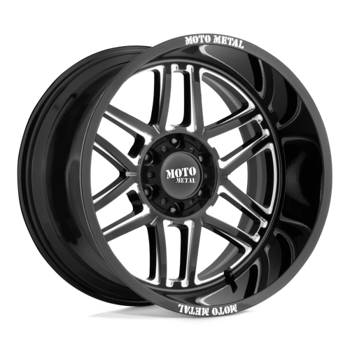 Moto Metal MO992 FOLSOM Gloss Black Milled 20x9 +18 6X120 66.9