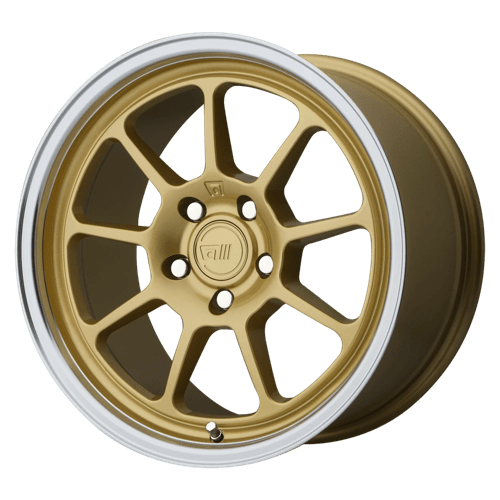 Motegi MR135 Gold Center W/ Machined Lip 18x9.5 +35 5X114.3 72.6
