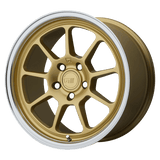 Motegi MR135 Gold Center W/ Machined Lip 18x9.5 +35 5X114.3 72.6