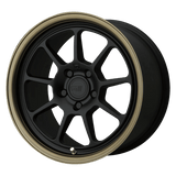Motegi MR135 Matte Black Center W/ Bronze Lip 17x9.5 +45 5X112 72.6