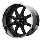 Moto Metal MO201 Gloss Black Milled Center W/ Chrome Lip 22x10 -18 6X135/6X139.7 106.25