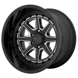 Moto Metal MO801 PHANTOM Gloss Black W/ Gray Tint 20x10 -18 8X170 125.5
