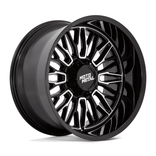 Moto Metal MO809 STINGER Gloss Black Machined 22x10 -18 8X180 124.2