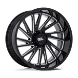 Moto Metal MO811 COMBAT Gloss Black Milled 24x12 -44 6X135 87.1