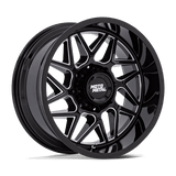 Moto Metal MO812 TURBINE Gloss Black Milled 20x9 +1 5X127 71.5